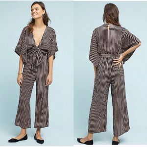 Faithfull the Brand Tilos tie front Jumpsuit